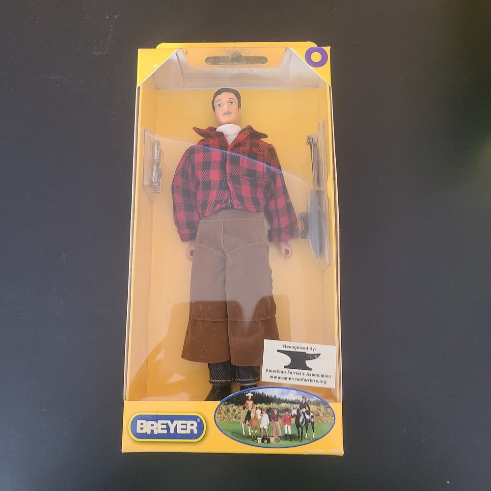 Breyer No 530 Farrier 8 Inch Action Rider Doll with Blacksmith Tools New in Box